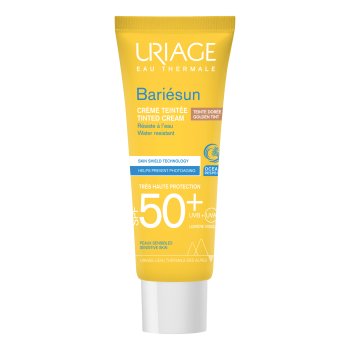 uriage - bariesun crema solare colorata viso spf 50+ protezione molto alta colore doree 50ml