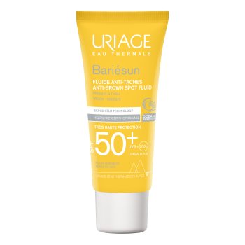 uriage - bariesun fluido solare anti-macchie viso e collo spf 50+ protezione molto alta water resistant 40ml