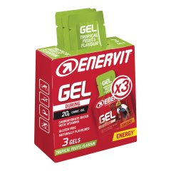 enervit sport gel energetico gusto frutti tropicali 3 minipack da 25ml