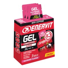 enervit sport gel competition energetico gusto lampone con caffeina 3 minipack da 25ml