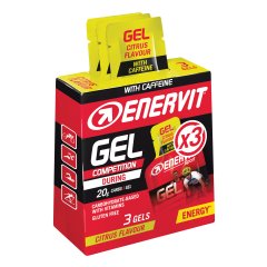 enervit sport gel competition energetico gusto agrumi con caffeina 3 minipack da 25ml