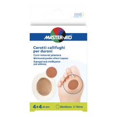 master aid foot care callifughi per duroni 4 + 4 pezzi