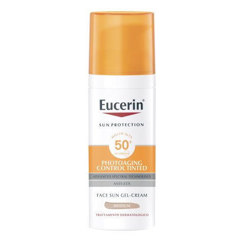 Eucerin Sun Gel-Cream Photo Aging Control Tinted Medium Anti-Età Fp50+ 50ml