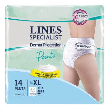 lines specialist derma protection pants plus xl 14 pezzi