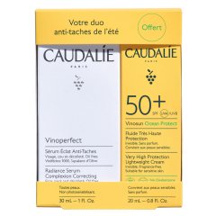 caudalie - vinoperfect cofanetto duo dell'estate - siero anti-macchie 30ml + vinosun protect spf 50 crema solare 25ml