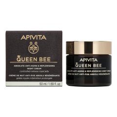 apivita queen bee night - crema notte anti-età assoluta & rimpolpante 50ml