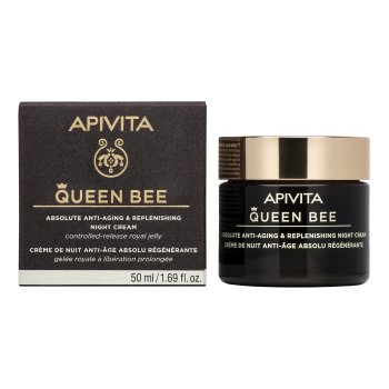 apivita queen bee night - crema notte anti-età assoluta & rimpolpante 50ml