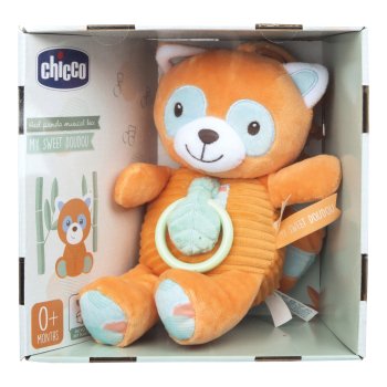 chicco gioco my sweet doudou red panda musical - carillon panda rosso 0m+