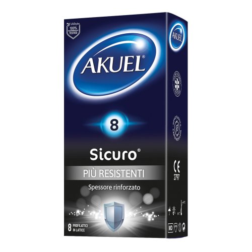 Akuel Sicuro Piu' Resistente 8 Profilattici