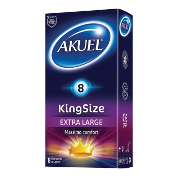 akuel king size xl extra-large 8 profilattici