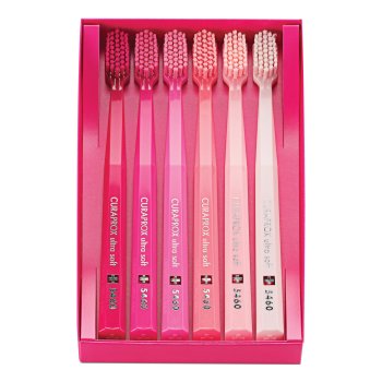 curaprox spazzolini da denti cs 5460 limited edition pink edit set 6 pezzi