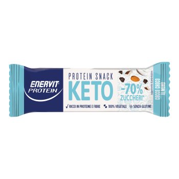 enervit protein snack barretta keto coco choco almond 35g