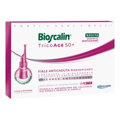 bioscalin tricoage 50+ anti-caduta capelli donna nuova formula 8 fiale ( 1 mese di terapia )