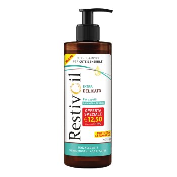 restivoil extra delicato olio shampoo cute sensibile per capelli normali e delicati 400ml taglio prezzo 