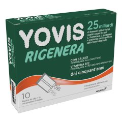 yovis rigenera 50+ 25 miliardi di probiotici 10 bustine