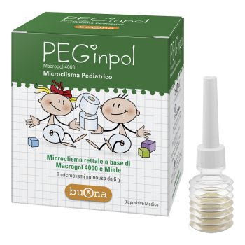 peginpol microclisma pediatrico macrogol 4000 e miele 6 x 6g