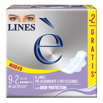 lines e' assorbenti con ali carry pack 9+2 pezzi