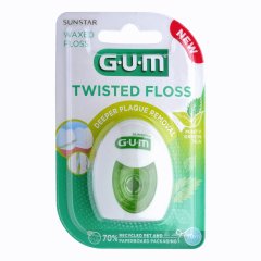 gum 3500 twisted floss filo interdentale cerato 30m