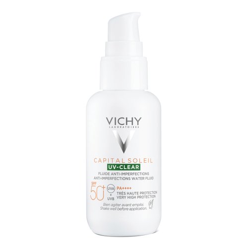 Vichy Capital Soleil Uv-Clear Spf50+ Crema Solare Anti-Imperfezioni Protezione Molto Alta 40ml