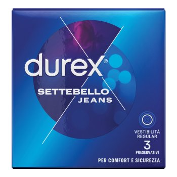 durex settebello jeans vestibilità regular 3 preservativi