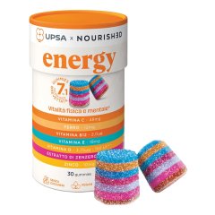 upsa x nourished energy vitamine ferro e zenzero 30 gummies
