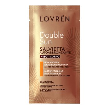 lovren double sun salvietta autoabbronzante viso e corpo