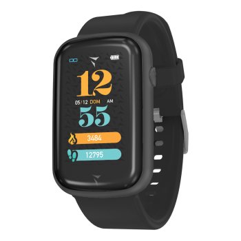 steps smartwatch total black