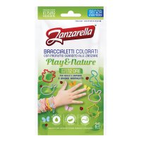 Zanzarella Braccialetti Colorati Anti-Zanzare Play & Nature 25 Pezzi