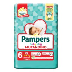 pampers baby dry mutandino - xl extralarge taglia 6 ( 15+ kg ) 14 pannolini