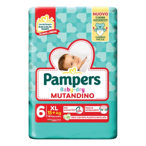 Pampers Baby Dry Mutandino - XL Extralarge Taglia 6 ( 15+ Kg ) 14 Pannolini