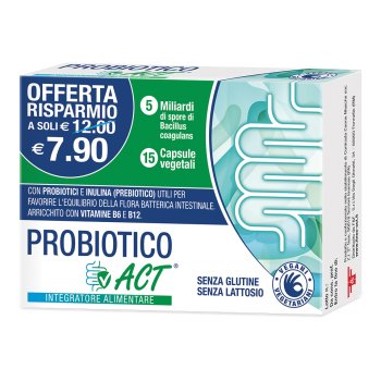 probiotico act 15 cps