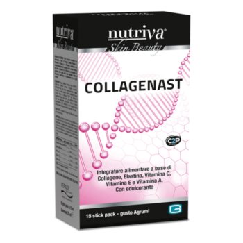 nutriva collagenast integratore di collagene idrolizzato 15 stick pack 
