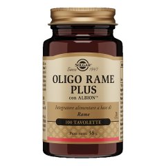 solgar - oligo rame plus 100 tavolette