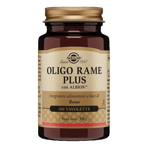 Solgar - Oligo Rame Plus 100 Tavolette