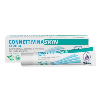 connettivina skin crema liporestitutiva riparativa e protettiva con acido ialuronico 50ml