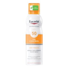 eucerin sun spray body oil control tocco secco fp50 protezione solare molto alta 200ml