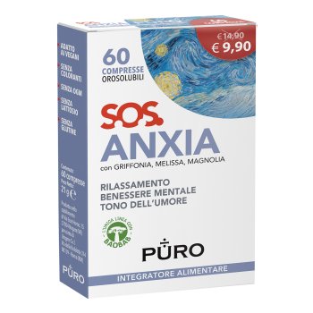 puro sos anxia 60cpr orosol.