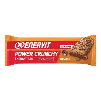 enervit power crunchy energy bar - barretta proteica gusto caramello 40g