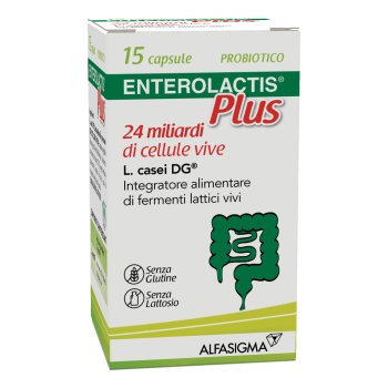 enterolactis plus integratore di fermenti lattici 15 capsule