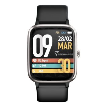 move smartwatch black silver