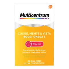 multicentrum cuore mente e vista boost omega 3 120 mini perle