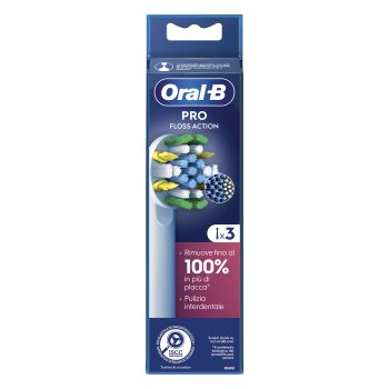 oral-b testine di ricambio pro floss action 3 pezzi