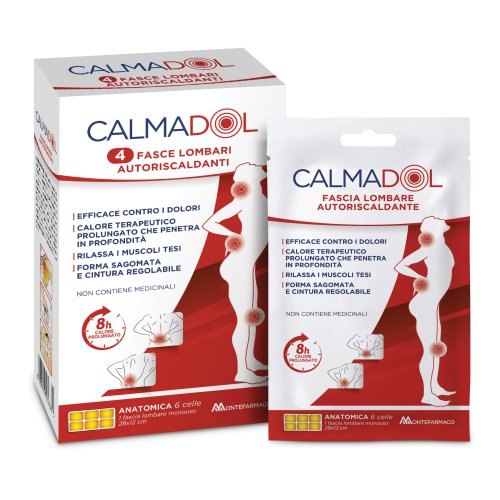 Calmadol Fasce Autoriscaldanti Per Dolore Muscolare Lombare 4 Pezzi