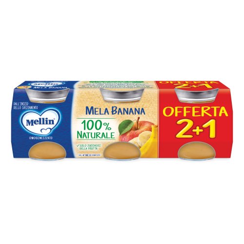 Mellin Omogeneizzati Mela Banana 3x100g