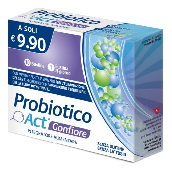 probiotico act gonfiore 10bust