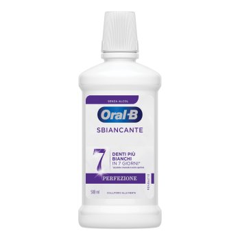 oral-b 3d white collutorio perfezione sbiancante alla menta 500ml
