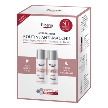 eucerin anti-pigment routine anti-macchie - cofanetto crema giorno 50ml + crema notte 50ml