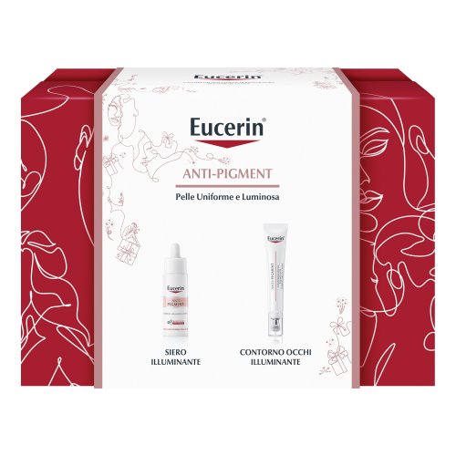 Eucerin Cofanetto Regalo Xmas Anti Pigment - Siero Illuminante 30ml + Contorno Occhi Illuminante 15