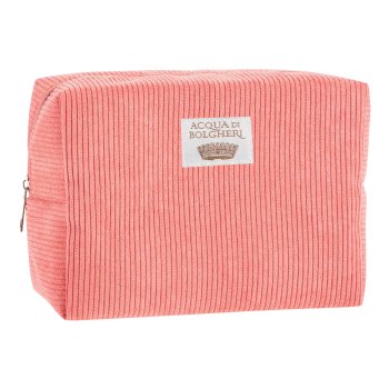 acqua di bolgheri pochette in morbido velluto - rosa