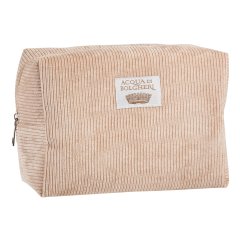 acqua di bolgheri pochette in morbido velluto - beige